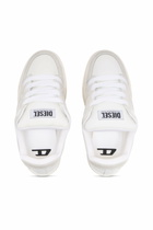 Diesel D-Ollie-Distressed sneakers in leather and suede - Sneakers Womens in White