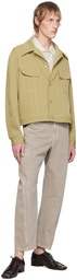 YOKE Beige Button Jacket