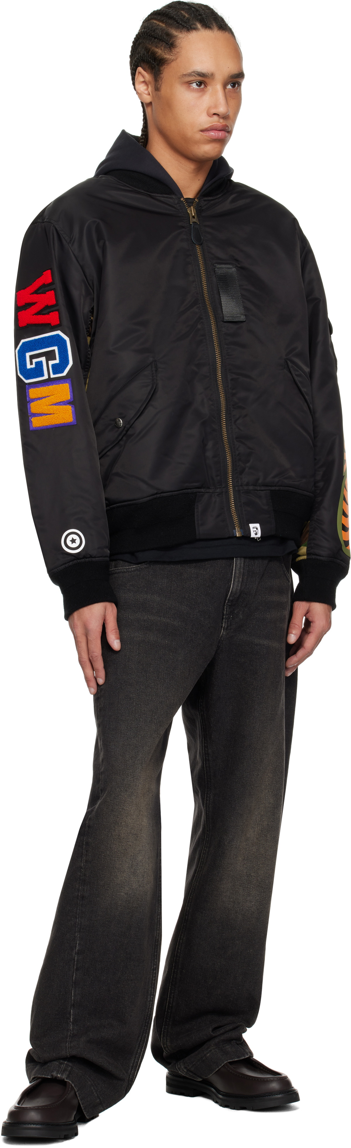 BAPE Black Shark MA-1 Bomber Jacket