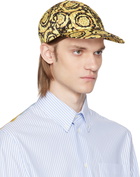 Versace Black & Gold Twill Barocco Baseball Cap