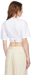 JACQUEMUS White Les Classiques 'Le t-shirt Caraco' T-Shirt