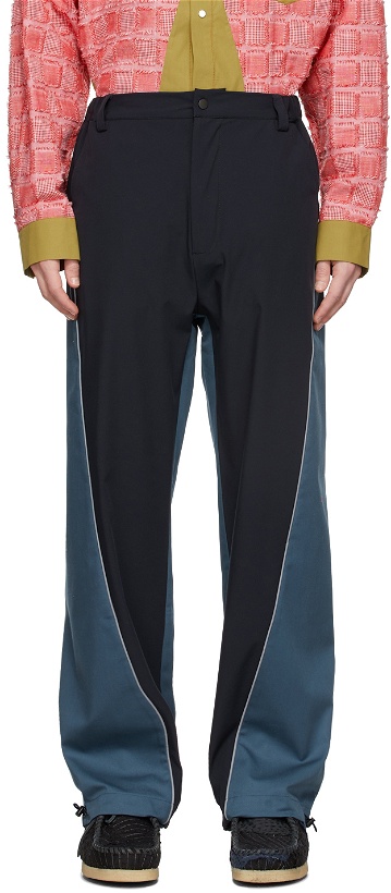 Photo: paria /FARZANEH Blue & Navy Ron Woodroof Trousers