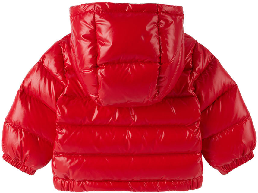 新品MONCLER 赤 キッズジャケット 6Aサイズ Moncler Enfant Baby Red Down New Aubert Jacket Moncler Enfant