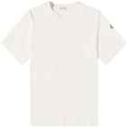 Moncler Men's Wavy Back Logo T-Shirt in White