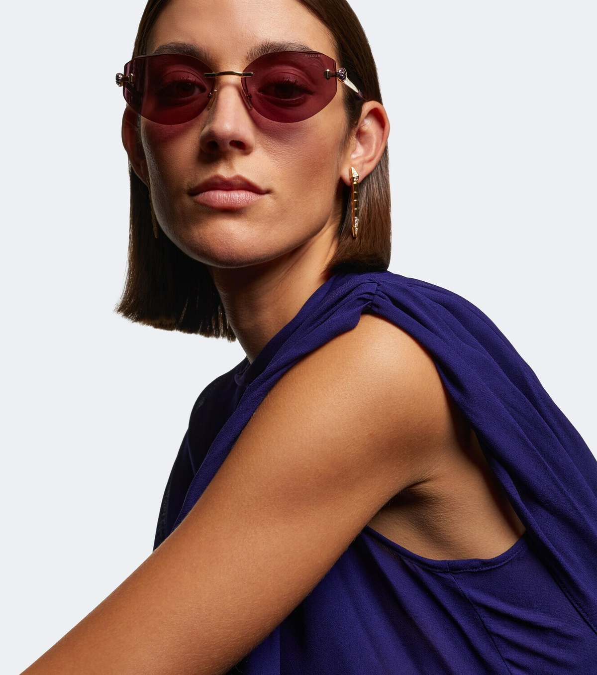 Bvlgari Serpenti Forever oval sunglasses