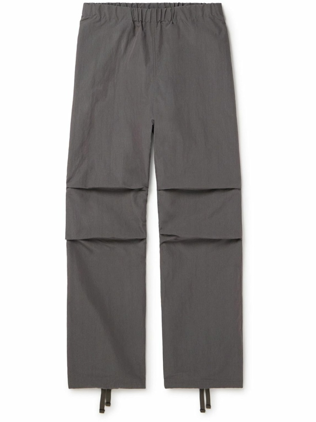 Photo: John Elliott - Himalayan Straight-Leg Cotton and Nylon-Blend Trousers - Gray