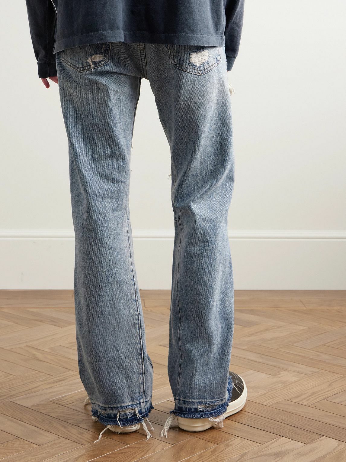 Gallery Dept. - Cornell LA Slim-Fit Flared Distressed Leather