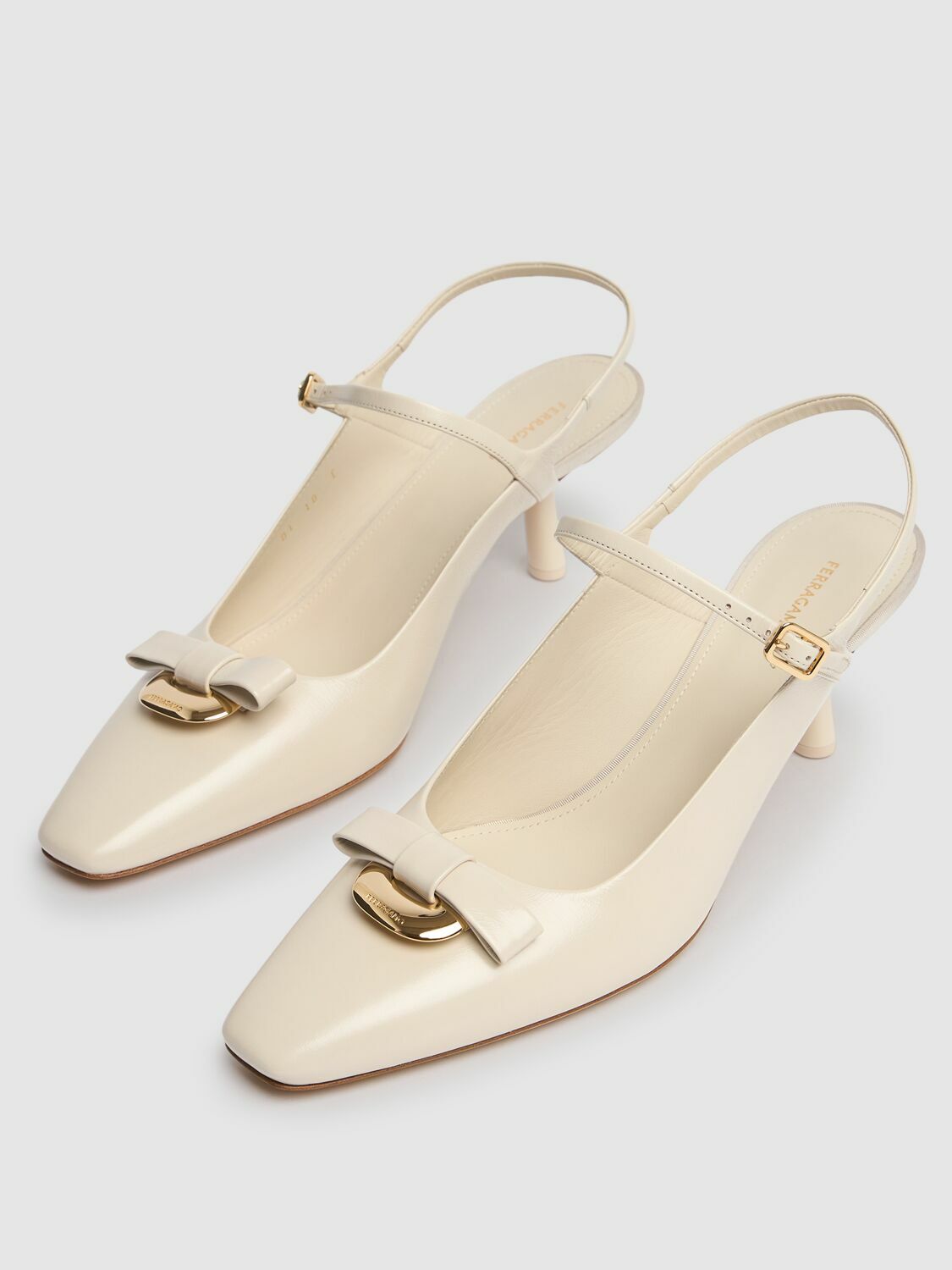 FERRAGAMO 55mm Ophelia Leather Slingback Pumps Salvatore FERRAGAMO 55mm Ophelia Leather Slingback Pumps Salvatore