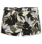 TOM FORD - Slim-Fit Mid-Length Printed Swim Shorts - Multi