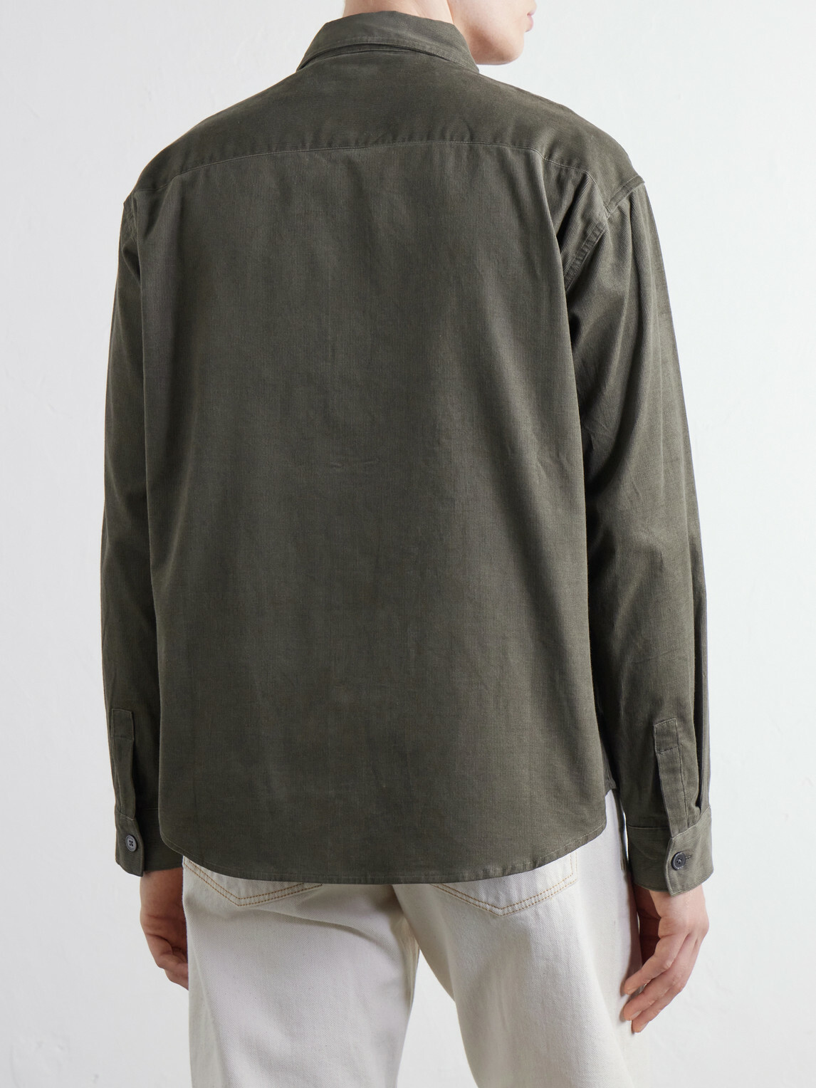 FRAME - Cotton-Corduroy Shirt - Gray