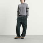 Stone Island Men's Textured Stitch Jumper in Ash Grey