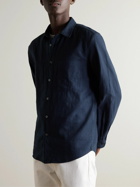 Altea - Brando Cotton-Twill Shirt - Blue