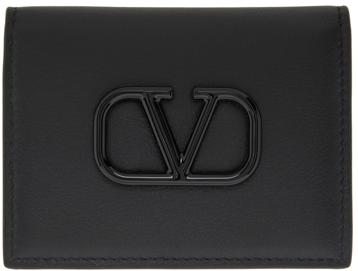 Photo: Valentino Garavani Black VLogo Card Holder