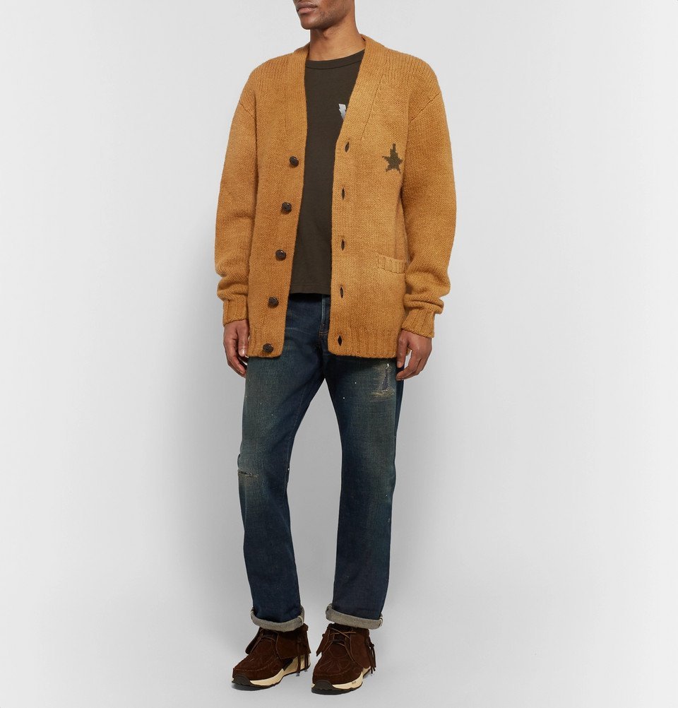 visvim - Selmer Intarsia Wool Cardigan - Men - Camel Visvim