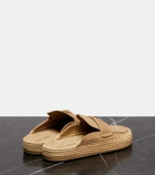 Prada Suede espadrille mules
