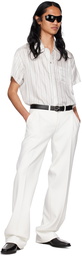 Coperni White Loose Tailored Trousers