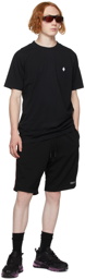 Marcelo Burlon County of Milan Black Embroidered Cross T-Shirt