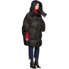 Chen Peng Black Long Quilted Puffer Jacket