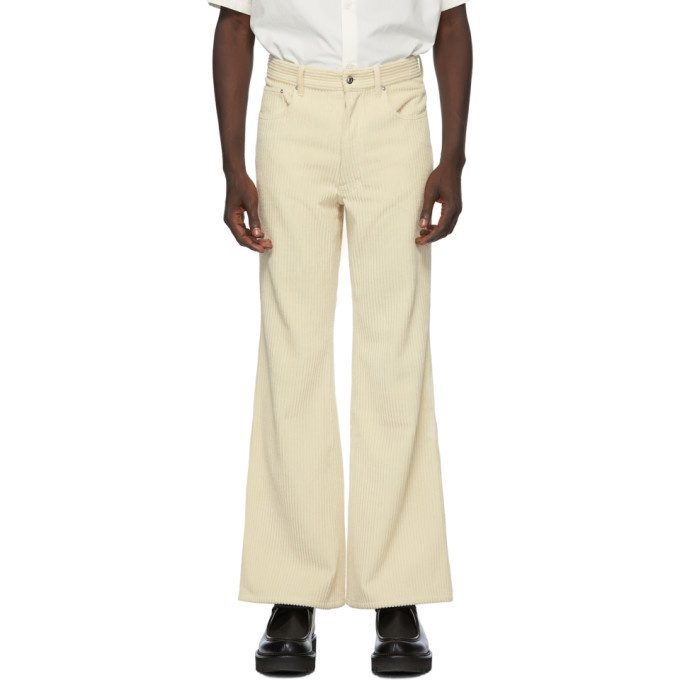 Photo: Kenzo Beige Corduroy Flared Trousers