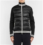 Moncler - Slim-Fit Quilted Shell and Jersey Down Jacket - Black