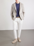 Zegna - Oasi Knitted Linen T-Shirt - Blue