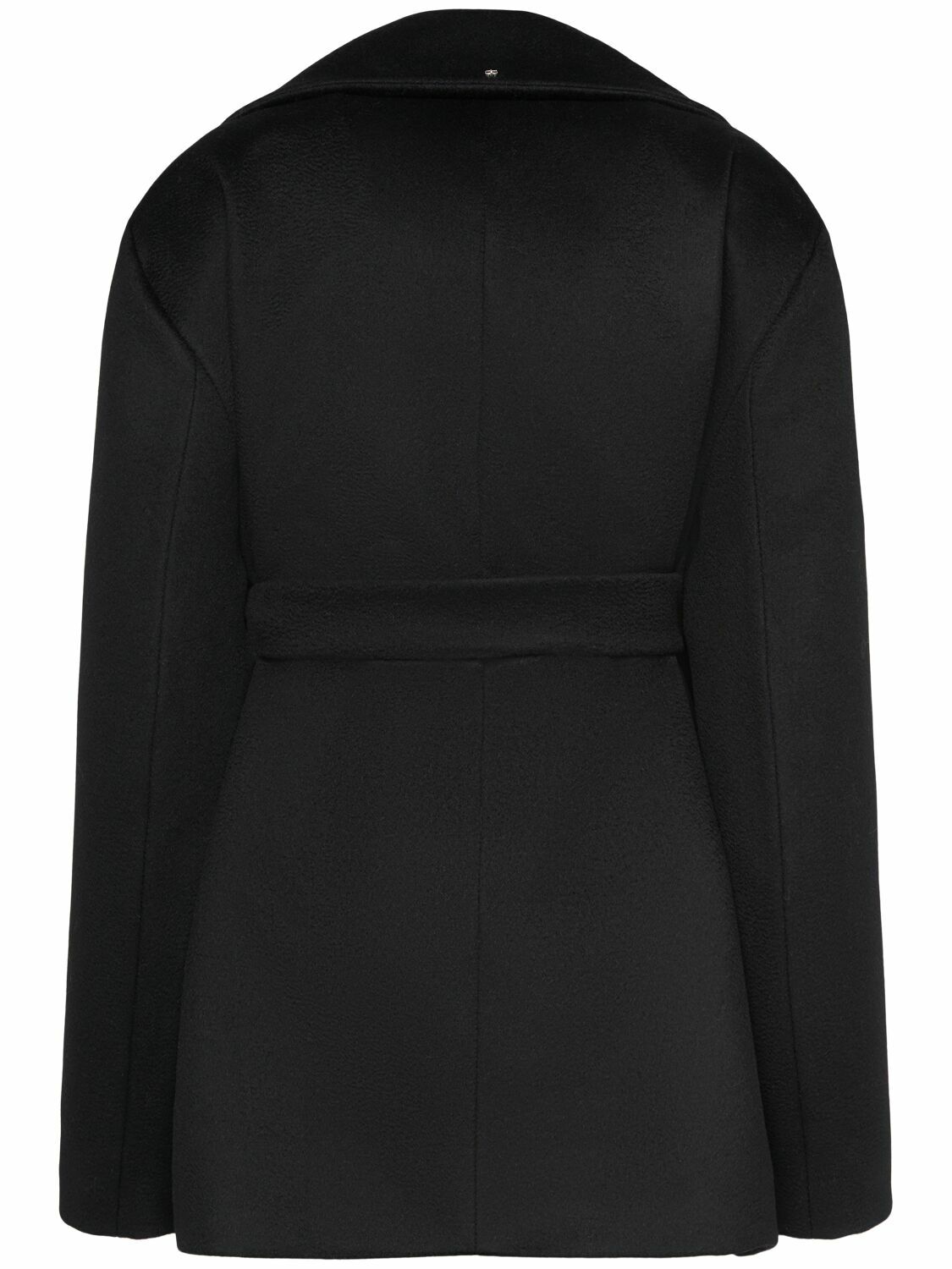 コート SPORTMAX Black Wool Orchis Coat SPORTMAX Orchis Double Breast Wool Short Coat Sportmax