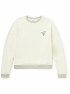 Guess USA - Logo-Print Cotton-Blend Jersey Sweatshirt - White