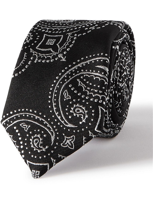 Photo: Givenchy - 5.5cm Embroidered Silk-Faille Tie
