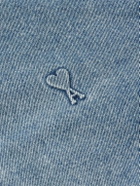 AMI PARIS - ADC Padded Logo-Embossed Denim Bomber Jacket - Blue
