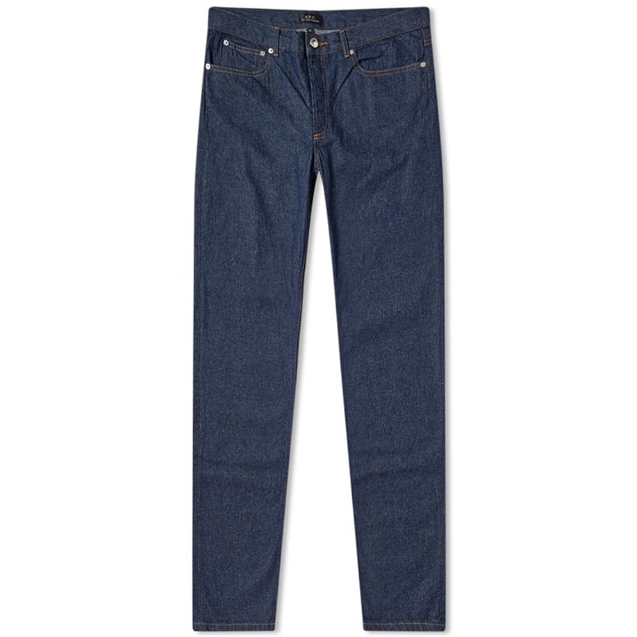 Photo: A.P.C. Men's Petit New Standard Jeans in Indigo Delave