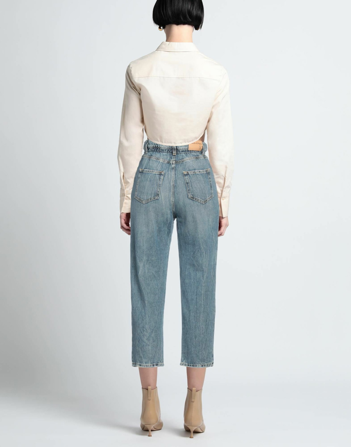 Manila Grace Womens Jeans in Blue