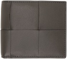 Bottega Veneta Gray Cassette Bi-Fold Wallet