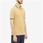 Fred Perry Authentic Men's Original Twin Tipped Polo Shirt in Desert