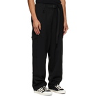 Y-3 Black Wool Utility Cargo Pants