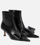 Mach & Mach Le Cadeau leather ankle boots