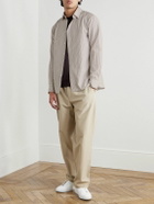 SSAM - Striped Cotton Shirt - Brown