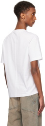 Eckhaus Latta White Lapped T-shirt