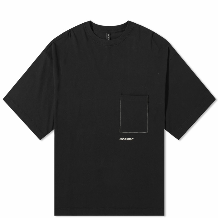Photo: GOOPiMADE Men's x master-piece MGear-T3 Logo Pocket T-Shirt in Black