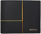 Paul Smith Black Paneled Leather Billfold Wallet
