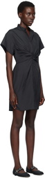 rag & bone Black Gretchen Shirt Minidress