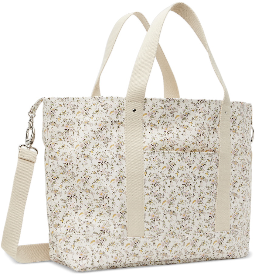 Bonpoint Baby White Sweetie Changing Tote & Mat Set