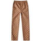 Gucci Men's GG All Over Ripstop Pant in Beige