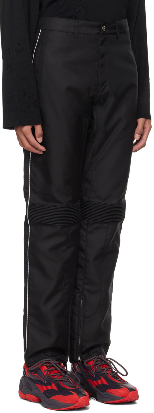 KANGHYUK Black Lock Stitched Trousers