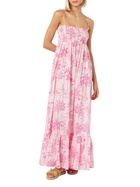 MC2 Saint Barth Woman Cotton Dress Jemma With Smocked Embroidery