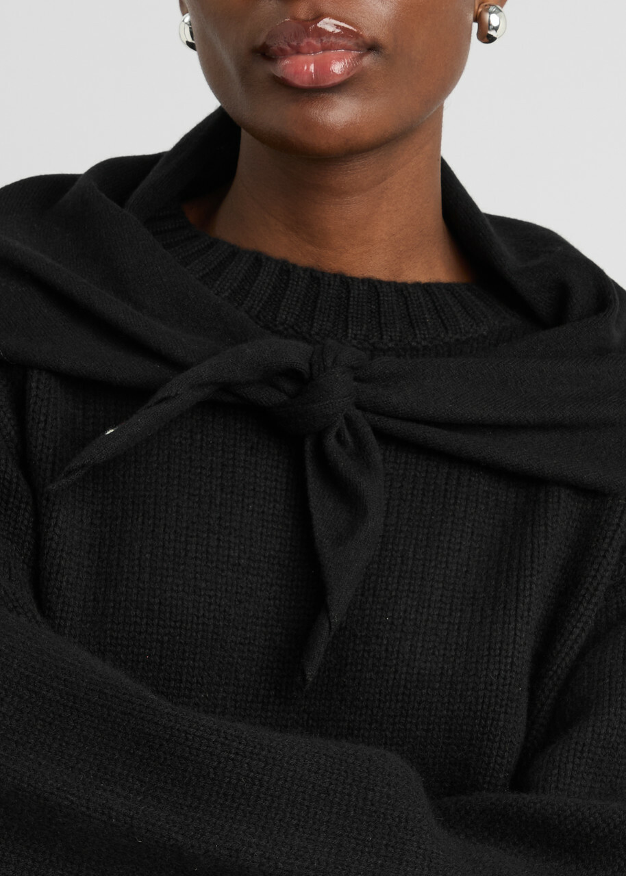 Extreme Cashmere N°35 Bandana Cashmere-blend Scarf - Black - One