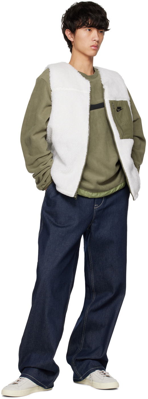 Nike Khaki Club Winterized Crew Sweatshirt