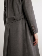 Brunello Cucinelli - Virgin Wool Double-Breasted Coat - Green
