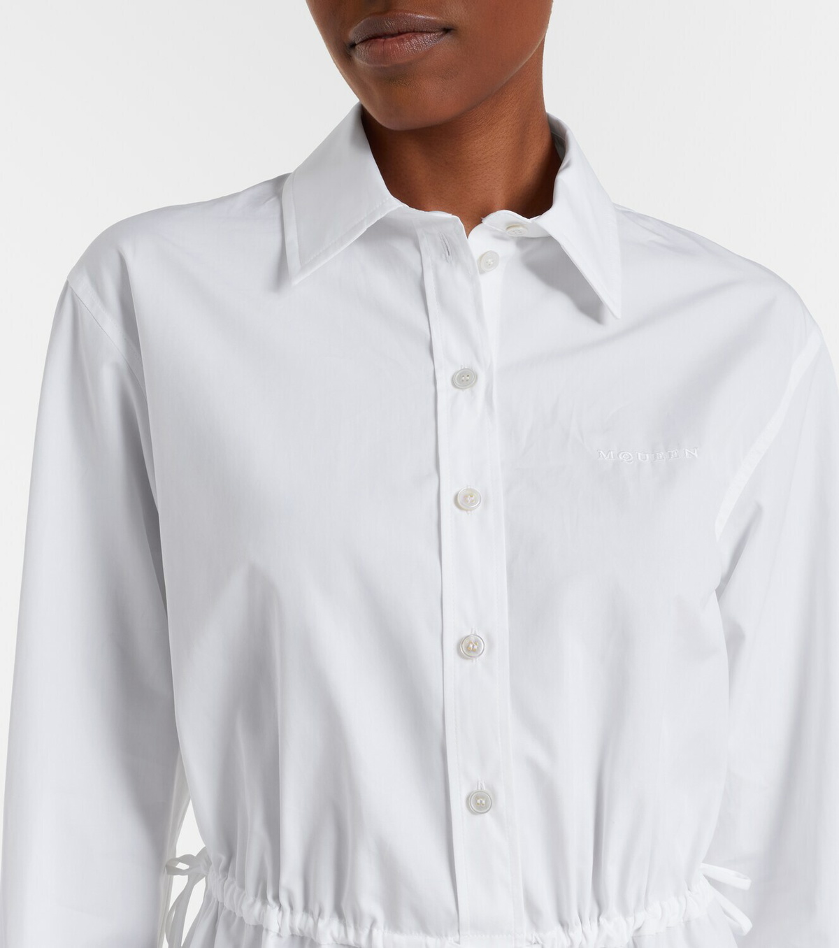 McQueen Cotton poplin shirt dress