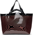 Mowalola Red & Black Crazy Spiral Tote