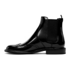 Saint Laurent Black Leather Chelsea Boots